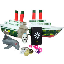 SWIMLINE - Juguete de buceo con tem tica del Titanic, paquete combinado de tesoros ocultos de barco que se hunde, juego de crucero de captura y r
