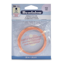 Beadalon Wickeldraht im deutschen Stil, rund, Kupfer, 26 Gauge, 20 m/65,6 ft