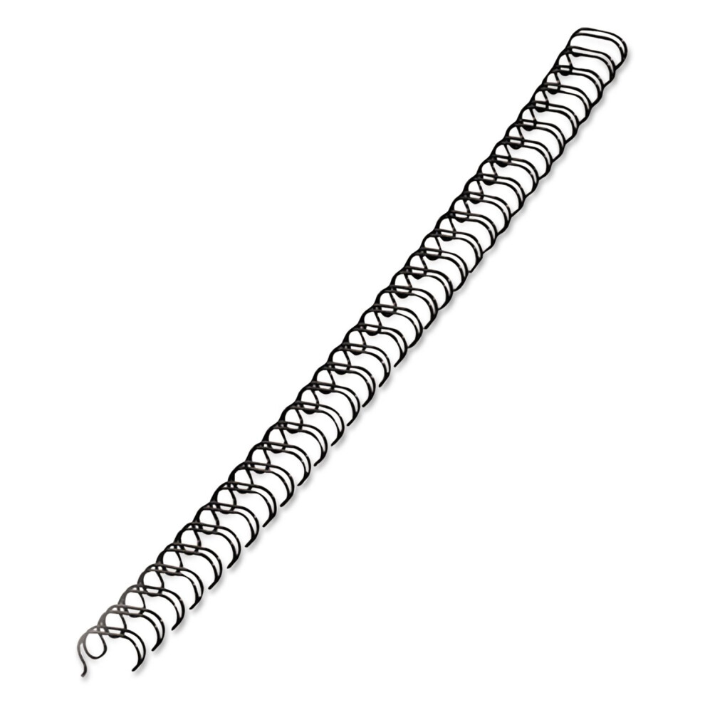 Fellowes 52541 Double-Loop Wire-Binding Combs  3/8-Inch  80 Sht Cap.  25/PK  BK