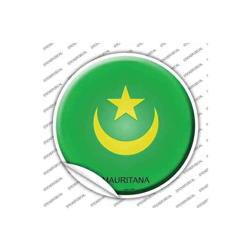 Smart Blonde C-348S-L Mauritana Country Novelty Circle Sticker Decal - Large 727897995805