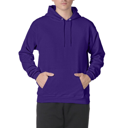 Hanes ComfortBlend EcoSmart Pullover Hoodie Sweatshirt Paars klein