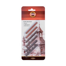 Koh-I-Noor FA4392 Gioconda Artist Sepia Blokken, 6-Pack