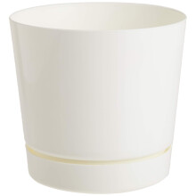 Nyhed Majestic fuld dybde rund cylinderpotte blank hvid 6-tommer (10062)
