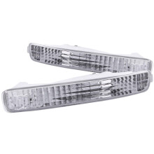 Anzo USA 511009 Honda Accord Chrome Euro met amberkleurige reflectorbumperlichtmontage - (verkocht in paren)