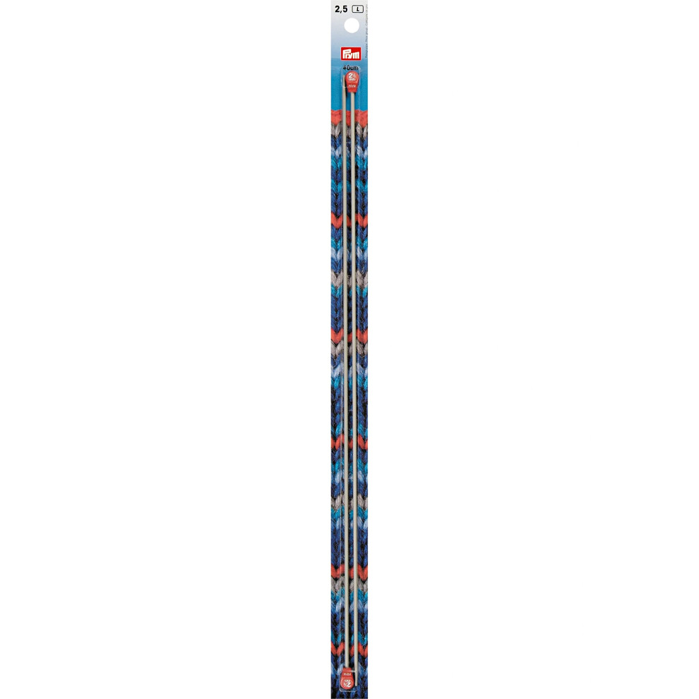 Prym 16 Single Point Aluminum Knitting Needles  2.5mm