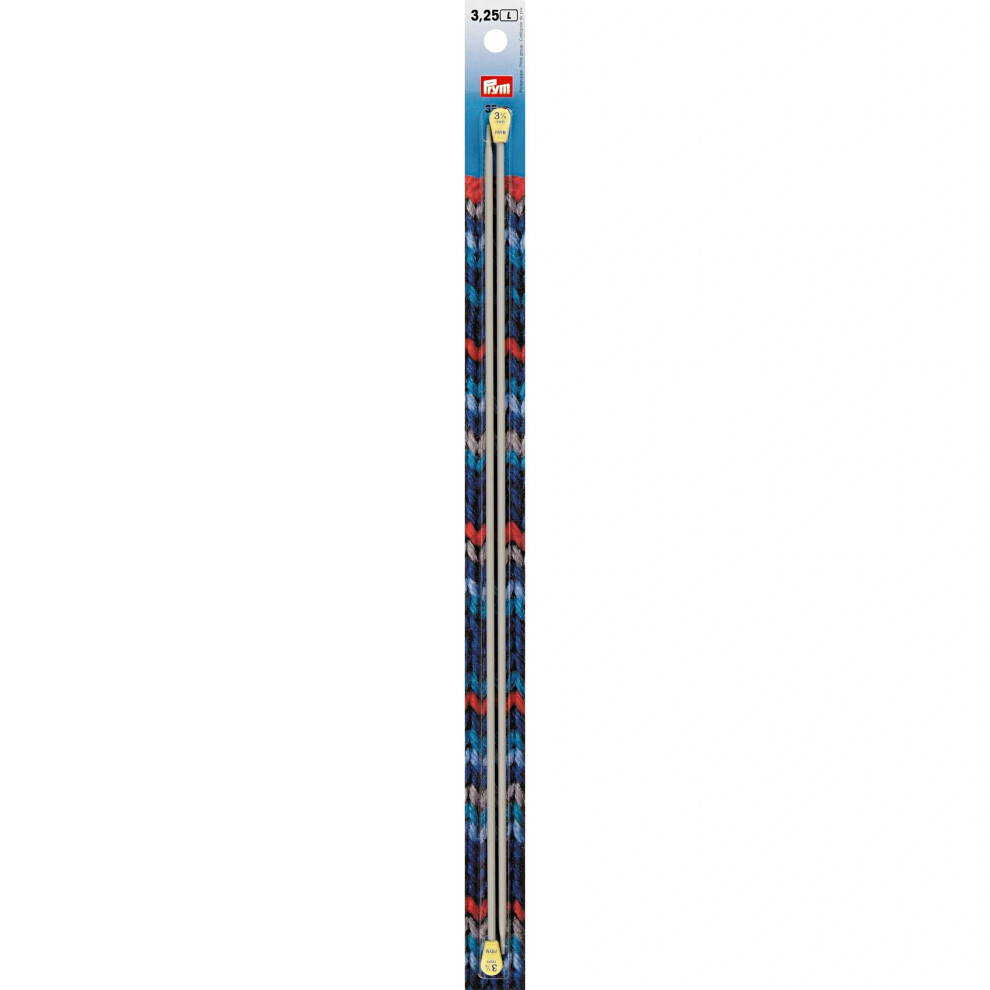 Prym 14 Single Point Aluminum Knitting Needles  3.25mm