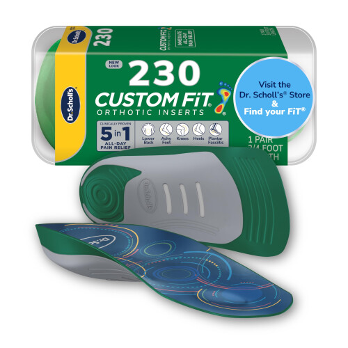 Scholl Dr. Scholls Προσαρμοσμένα Ορθωτικά 3/4, CF 230, Για Πόδι & Καμάρα, Άμεση Ανακούφιση