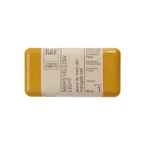 R & F -kunstner Encaustic Paint Mars Yellow Light 40 ml