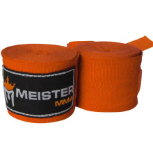 Fasce semielastiche Meister Adult 180 per MMA e boxe, coppia - Arancione