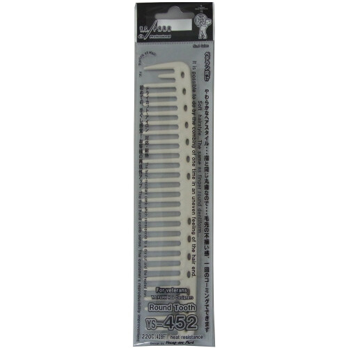 YS Park 452 Corte de dente redondo pente - branco