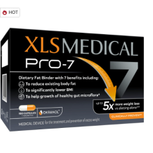 XLS Medical PRO-7 Weight Loss Pills - Up to 5X More Weight Loss vs Dieting Alone - 180 Capsules