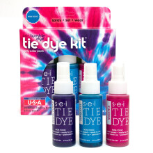 S.E.I. Kit de Tie Dye Colorido 3 em 1: Spray de Tinta para Tecido Pronto a Usar