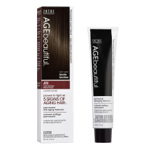 Edad Hermosa de cabello permanente colorante tinte liqui creme | Cobertura 100% gris | Caballero antienvejecimiento | Biotina para cabello ms gr