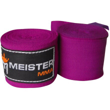 Fasce semielastiche Meister Adult 180 per MMA e boxe, coppia - Viola