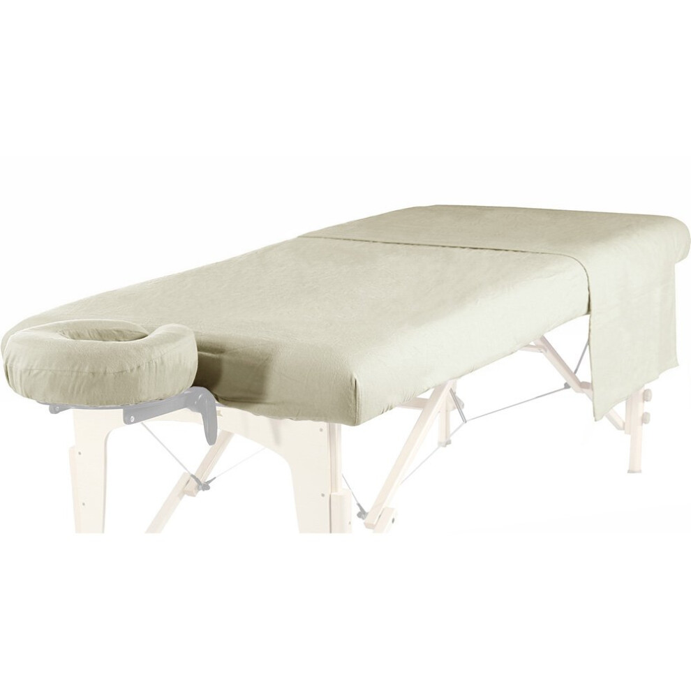 Ensemble de draps en flanelle de luxe Royal Massage 3 pi   ces   : couvre-visage, drap-housse et drap plat