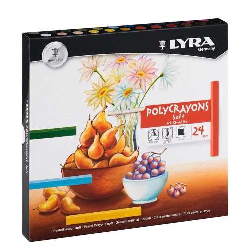 Set 24 ?????p????? LYRA Polycrayons se d??f??a ????ata, ?a?a?? past?? (5651240)