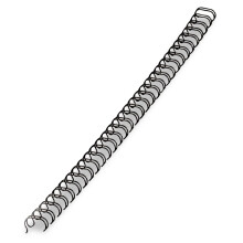 Anillas de alambre, 1/2" de diámetro, capacidad para 100 hojas, negro, 25/unidad