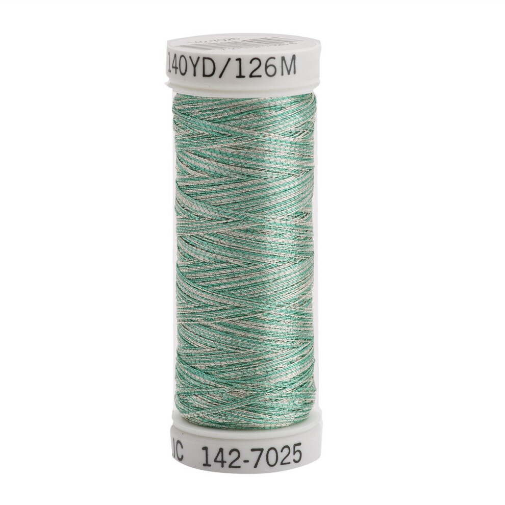 Sulky 142-7025 Metallic-N Hgarn, Silber Und Mint-image