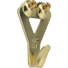 OOK 50674 Professionelle Bildaufhnger, wiederverwendbare Kunsthaken, gepolstertes Messing, 50 lbs (10er-Set), Gold