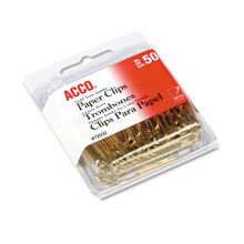Sponky ACCO Jumbo Smooth Gold 50 sponiek/krabica (72532)