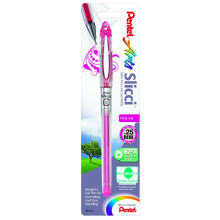 Pentel Arts Slicci 0,25 mm extra fijne gelpen roze inkt 1 verpakking BG202BPP1