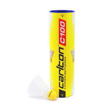 Carlton C-100 Badminton-Federball mit mittlerer Geschwindigkeit, wei
