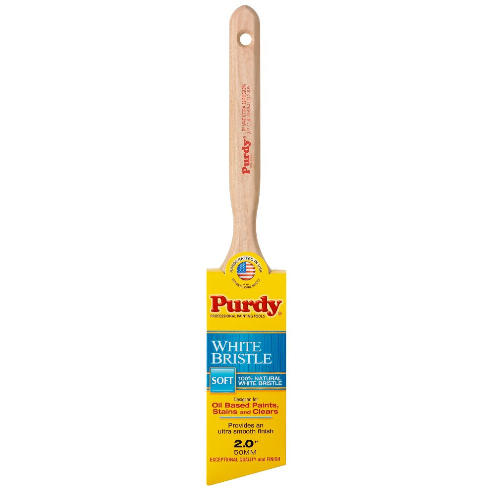 Purdy 144116420 White Bristle Series Extra Oregon Angular Trim Paint Brush 2 Inch 716341012205