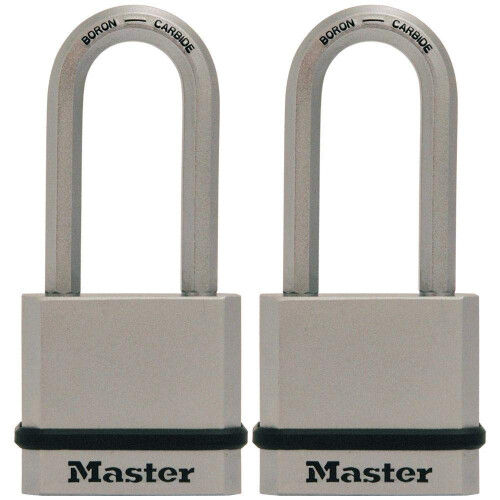 Master Lock Master Lock M530XTLH Magnum Solid Steel Keyed Alike Padlocks  1-Pack  2-Count Silver