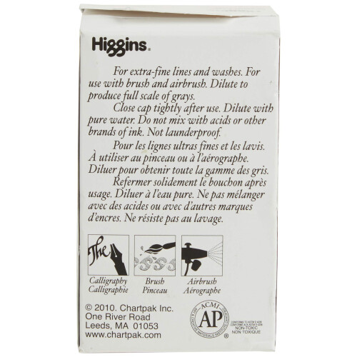 Higgins Pigmented Drawing Muste Musta 28 ml:n pullo (44021) 2