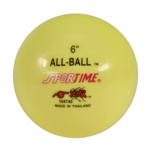 Sportime Multi-Purpose Inflatable All-Ball 6 Inches Yellow - 009089 1 Count Pack of 1