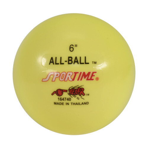 Ballon Multi-Usage Gonflable Sportime, 15 cm, Jaune - 009089, 1 Unité (Pack de 1)