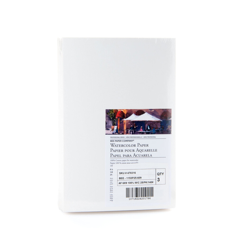 Papier Pszczoly 6 ""X 9"" ""Pakieta Papierw A Calor Colororek 140LB 50 Arkuszy-image