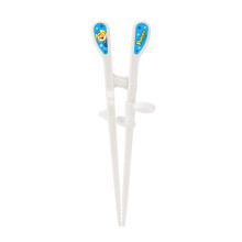 Edison Friends Pororo Training Chopsticks voor linkshandige kinderen 2e stap Eenvoudige Chopsticks Oefen Hersenen Beginner (1 stuk) / Gemaakt in Korea