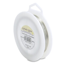 Kunstnerisk wire 22 gauge anl?bningsbestandig farvet kobber h?ndv?rk smykker indpakning wire 125 ft fortinnet kobber s?lv farve