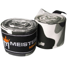 Fasce semielastiche Meister Adult 180 per MMA e boxe, coppia - Camo urbano