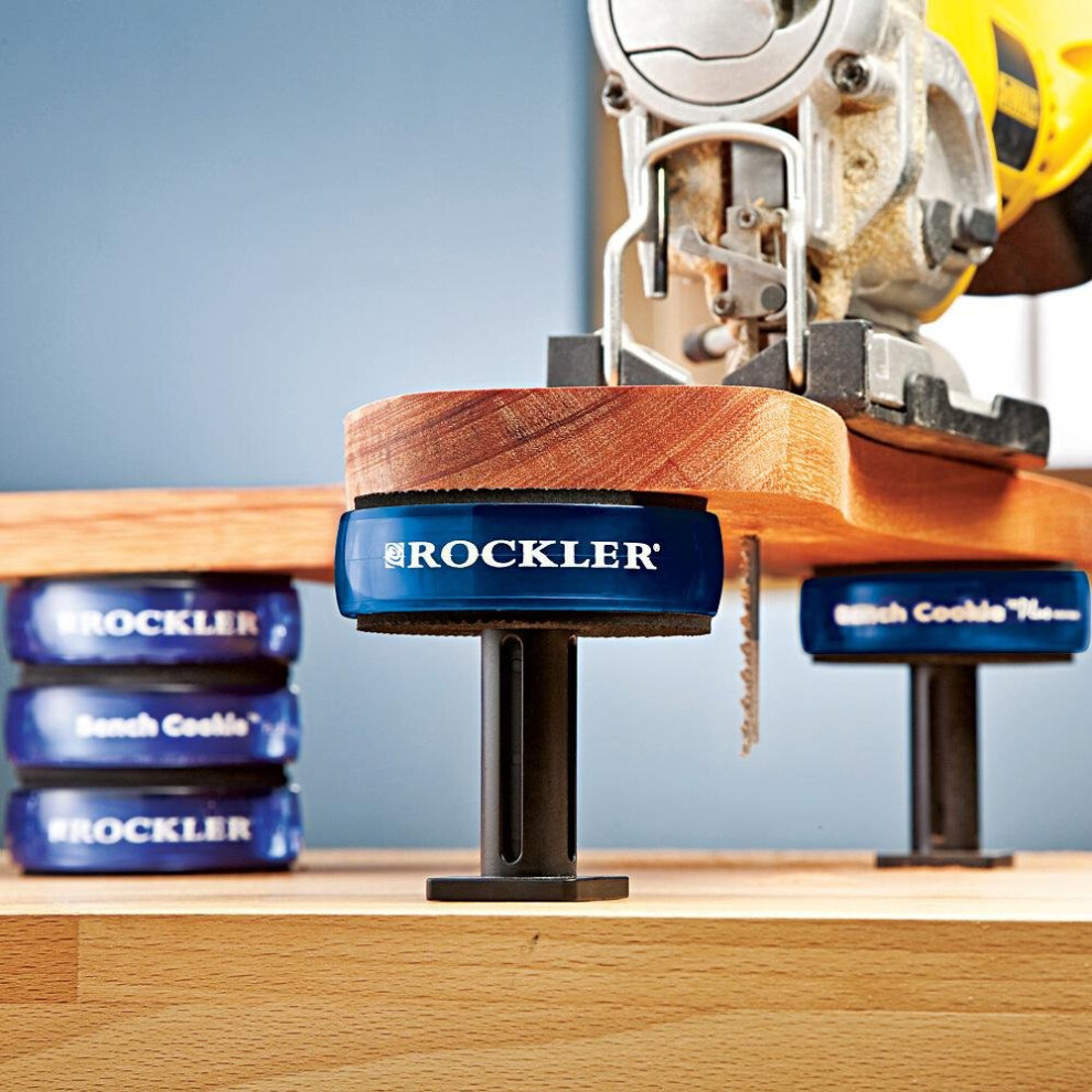 Rockler XL Risers for Bench Cookies Plus or Connect 4 Pack - Bench Cookie Risers for Added Height - Bench Dog Cookies - Bench Dogs Woodworking Router