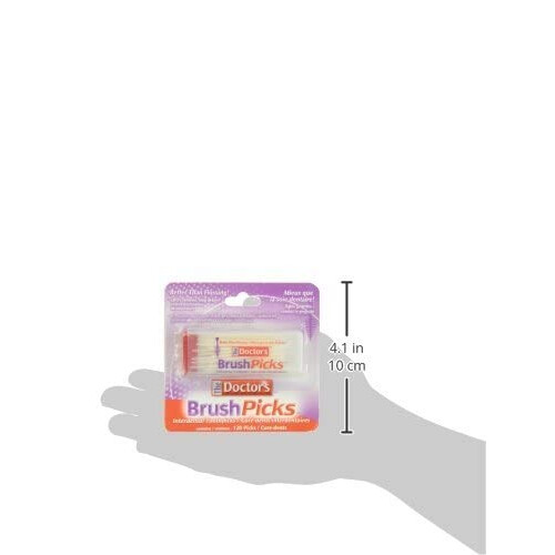 Doctor's BrushPicks Interdental Tandstickor | 120-Stift per förpackning | (6-Pack) 2