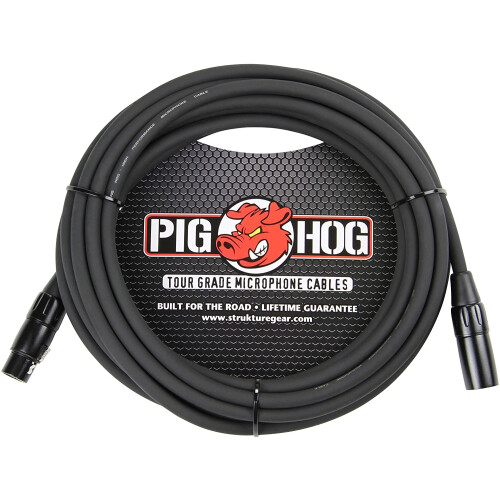 Pig Hog PHM20 High Performance 8mm XLR Microphone Cable  20 Feet Black