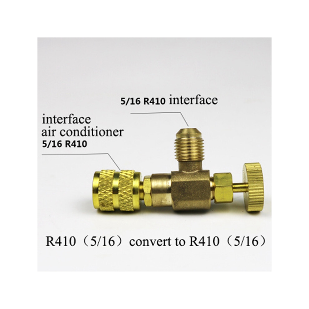(R410(5/16) Convert To R410(5/16?) R22 To R410 Convert Refrigeration Charging Adapter Liquid Addition Control Valve 688249409114