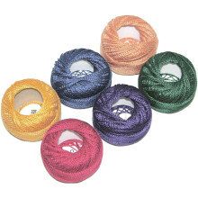 Confezione di campionari di fili di cotone Presencia Finca Perle taglia n. 8 per ricamo Sashiko e quilting (gioiello)