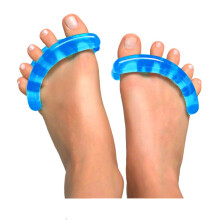 YogaToes Gel-Zehenstrecker und -spreizer fur Damen (extra kleine Schuhgrosse 5   7, Saphirblau). Reduzieren Sie Fussschmerzen und sorgen Sie dafur, d