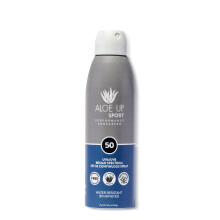 Aloe Up Sport Crema Solare Spray Continuo SPF 50 - Protezione Solare ad Ampio Spettro UVA/UVB per Viso e Corpo - Con Gel di Aloe Vera - Formula v
