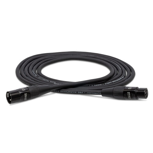 Cabo de Microfone Hosa Hmic-003 REAN XLR3F para XLR3M, 3'