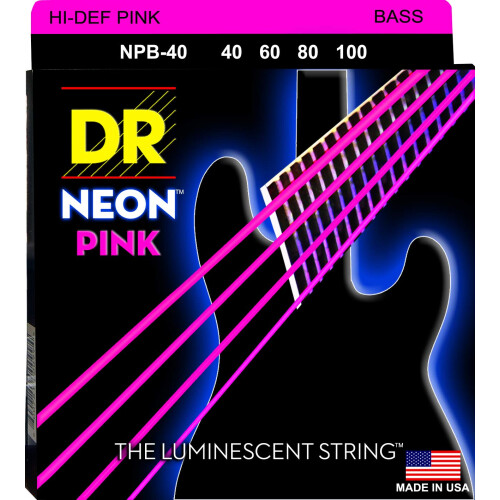 DR Strings HI-DEF NEON Struny do gitary basowej (NPB-40)