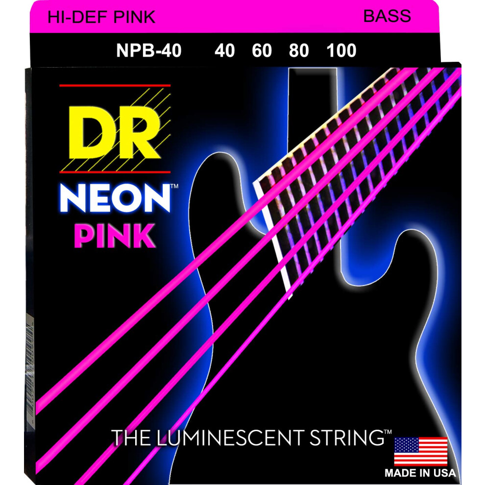 Dr Strings Npb-40 Nichel Rivestito Corde Per Basso, Luce-image