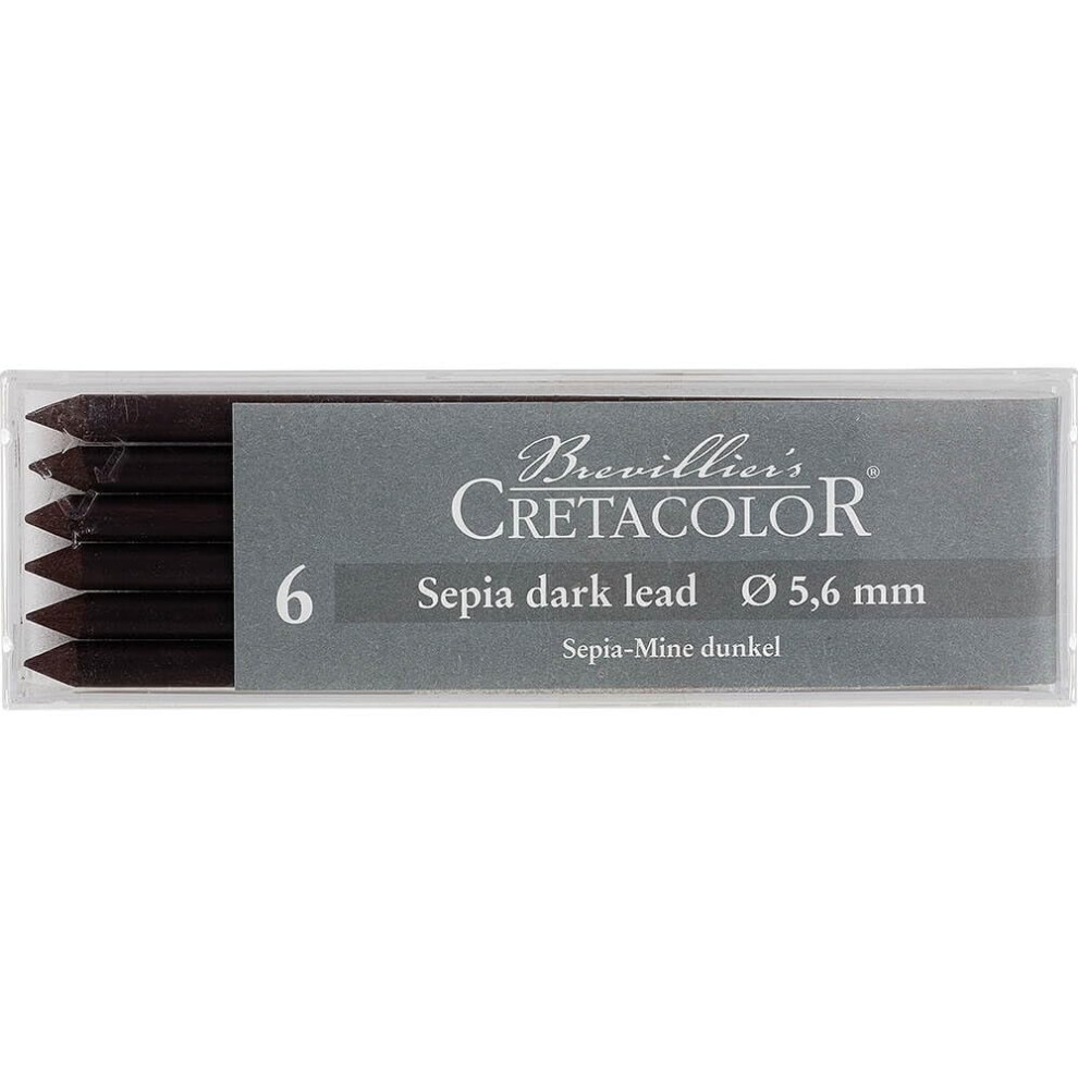 Cretacolor Artist Lead Sepia Dark 6/Pack-image-OPC-PFPHT6V-NEW