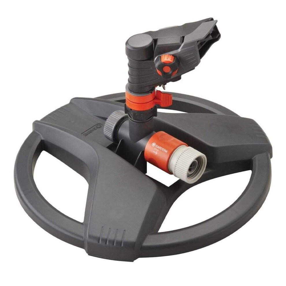 Gardena 38142 Classic Impulse Sprinkler on Weighted Sled Base. Include Original Gardena Quick Connect for Quick and Easy Attachment to Your Hose.