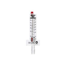 Bl?-hvid flowm?ler til 2 in. PVC-r?r vandret installation