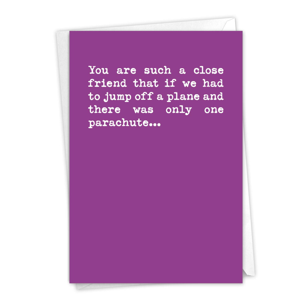 Nobleworks - Divertente Biglietto Di Auguri Di Buon Compleanno Con Busta - Biglietto Di Auguri Umoristico Colorato - Un Paracadute 0936-image