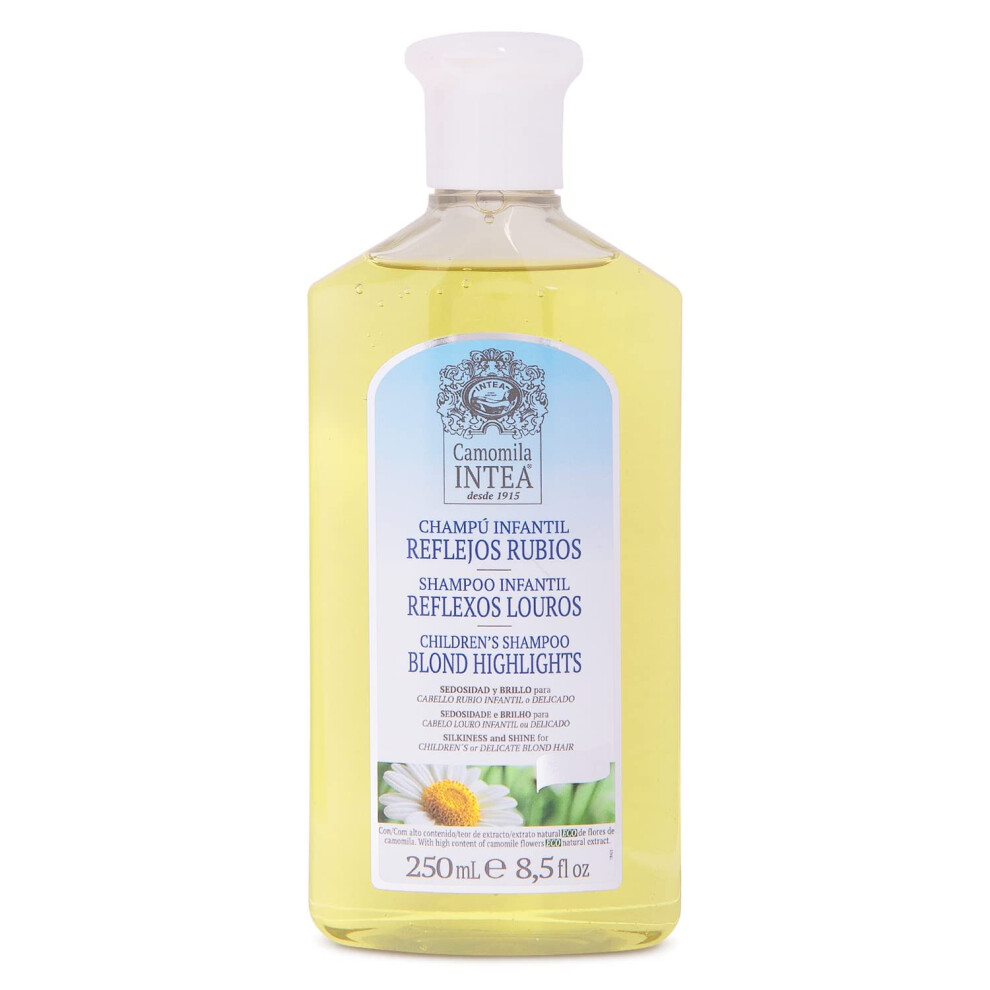 Camomila Kids Shampoo For Blonde Highlights - 8.5Oz Chamomile Shampoo Hair Lightener For Kids - Natural Extract Toddler Shampoo With No Silicone Intea